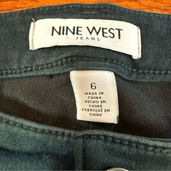 Nine West size 6 Green Skinny Jeggings Jessica style - Picture 8 of 10
